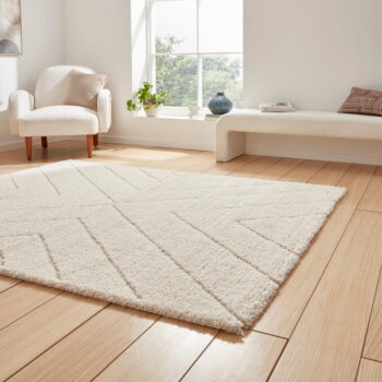 Krémový koberec 200x290 cm Ideal Shaggy – Think Rugs - Image 4