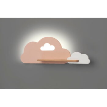 Bielo-ružové detské svietidlo Cloud - Candellux Lighting - Image 3