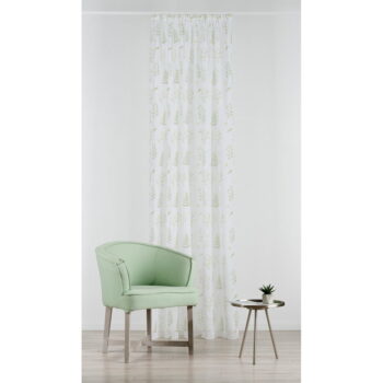 Bielo-zelená záclona 140x245 cm Caledonia – Mendola Fabrics - Image 2