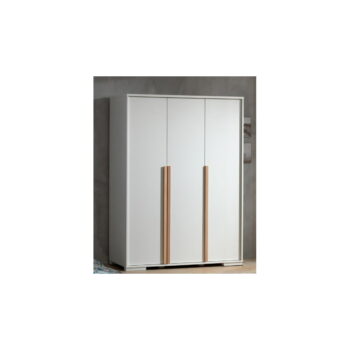 Biela detská šatníková skriňa 146x195 cm London – Vipack - Image 3