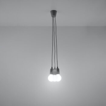 Sivé závesné svietidlo ø 15 cm Rene – Nice Lamps - Image 8