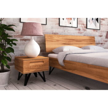 Dvojlôžková posteľ z dubového dreva 180x200 cm Golo 2 - The Beds - Image 11