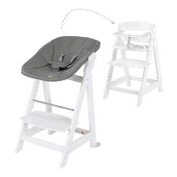 Biela jedálenská stolička Luxe – Roba - Image 2