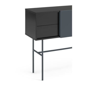 Čierno-antracitový konzolový stolík 35x110 cm Nube – Teulat - Image 7