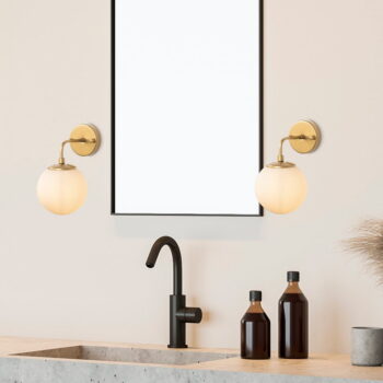 Nástenné svietidlo v zlatej farbe Horn – Opviq lights - Image 4