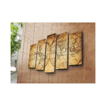 Viacdielny obraz Big Map Of The World, 105 × 70 cm - Image 2