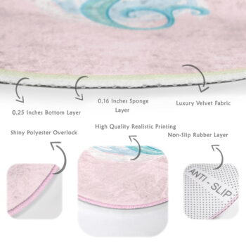 Ružový detský koberec ø 120 cm Comfort – Mila Home – Obrázok 7