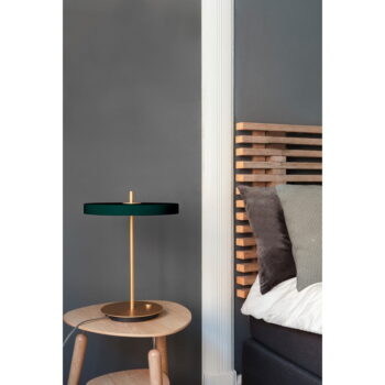Tmavozelená LED stolová lampa so stmievačom s kovovým tienidlom (výška  41,5 cm) Asteria Table – UMAGE – Obrázok 2