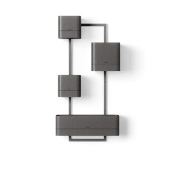 Závesné plastové kvetináče na bylinky v súprave 4 ks Cubiko – Umbra - Image 3