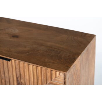 TV stolík z mangového dreva v prírodnej farbe 160x58 cm Nereida – Marckeric - Image 5
