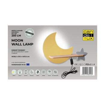 Žlté detské svietidlo Moon - Candellux Lighting – Obrázok 3