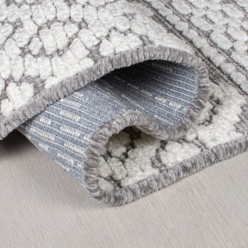 Sivý umývateľný behúň zo ženilky 60x240 cm Jhansi – Flair Rugs - Image 4