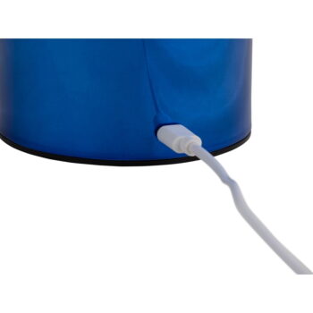 Tmavomodrá LED stolová lampa s kovovým tienidlom (výška 14 cm) Impetu – Leitmotiv – Obrázok 5