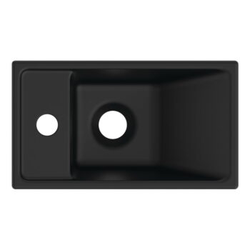 Matne čierne keramické umývadlo 37x21 cm i.Life S – Ideal Standard - Image 3
