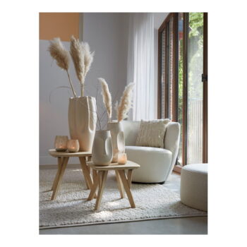 Biele kreslo z textílie buklé Senja – Light & Living – Obrázok 10