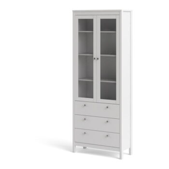 Biela vitrína 78x199 cm Madrid – Tvilum - Image 11