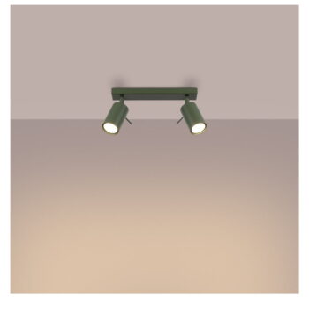 Zelené stropné svietidlo 6x30 cm Etna – Nice Lamps - Image 6