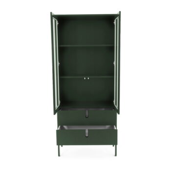 Tmavozelená vitrína Tenzo Uno, šírka 76 cm - Image 3