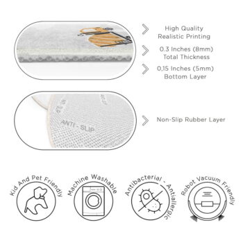 Prateľný detský koberec ø120 cm Snowy Hills – Mila Home - Image 8
