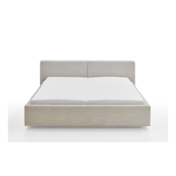Béžová čalúnená dvojlôžková posteľ 180x200 cm Cube – Meise Möbel – Obrázok 3