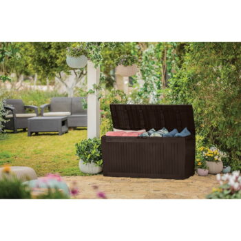 Hnedý záhradný úložný box Comfy – Keter - Image 3