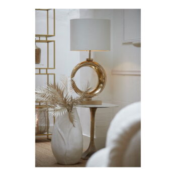 Odkladací stolík s doskou v dekore mramoru ø 45 cm Rickerd – Light & Living - Image 2