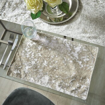Látkové prestieranie 2 ks 46x30 cm Crushed Velvet - Catherine Lansfield – Obrázok 2