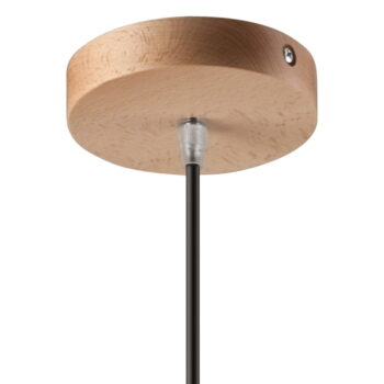 Čierne závesné svietidlo s kovovým tienidlom ø 30 cm Cosmo – LAMKUR - Image 7