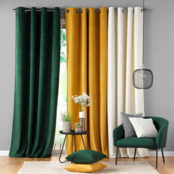 Zelený menčestrový záves 140x260 cm Casual – douceur d'intérieur - Image 5