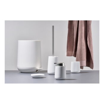 Biely pedálový plastový odpadkový kôš 5 l Nova – Zone - Image 2