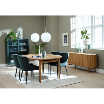 Rozkladací jedálenský stôl v dekore duba 100x190 cm Carno – Unique Furniture - Image 3