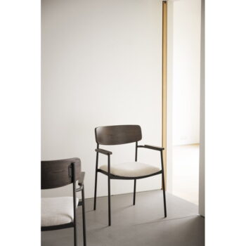 Krémovo-tmavohnedé jedálenské stoličky v súprave 2 ks Maymont – Rowico – Obrázok 2