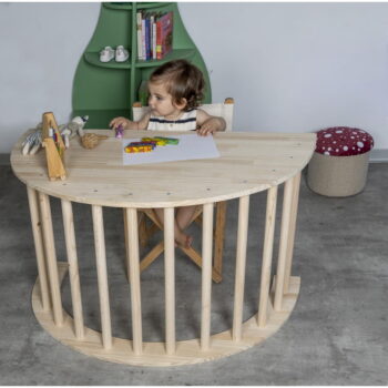 Biele/prírodné detské kresielko Montessori – Little Nice Things - Image 5