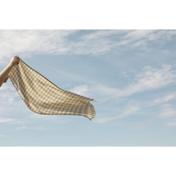 Obrus Really Nice Things Lino Grey Vichy, 140 x 200 cm - Image 4