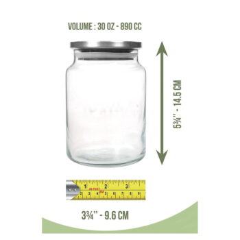 Sklenené dózy v súprave 3 ks na potraviny – Hermia – Obrázok 7