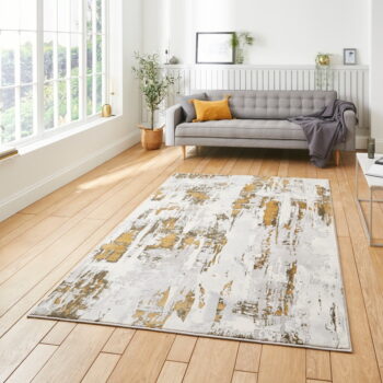 Šedý/v zlatej farbe koberec 170x120 cm Apollo - Think Rugs - Image 5