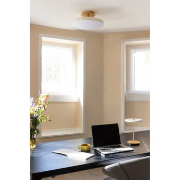 Biele LED stropné svietidlo s kovovým tienidlom ø 43 cm Asteria Up – UMAGE - Image 3