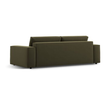 Zelená rozkladacia pohovka z textílie bouclé 247 cm Jodie – Micadoni Home - Image 6