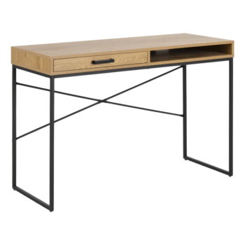 Pracovný stôl v dekore divokého duba Actona, 110 x 45 cm – Obrázok 2