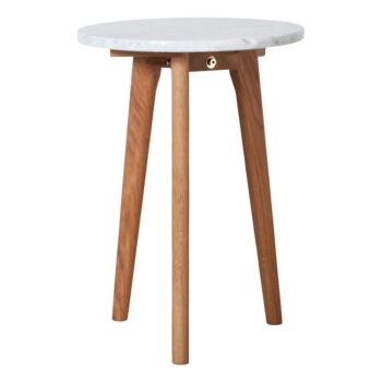 Odkladací stolík s doskou v dekore kameňa Zuiver, Ø 32 cm - Image 8