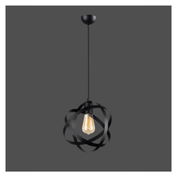 Čierne kovové závesné svietidlo Lama – Squid Lighting - Image 2