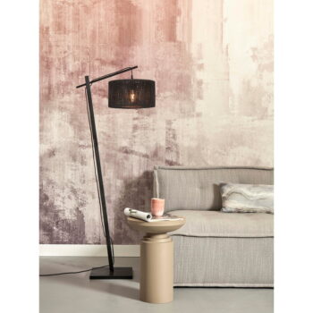 Čierna stojacia lampa s tienidlom z juty (výška 150 cm) Iguazu – Good&Mojo - Image 6