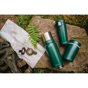 Zelený cestovný termohrnček Vialli Design Fuori, 400 ml - Image 5