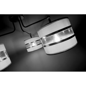 Biele stropné svietidlo s textilným tienidlom ø 20 cm Andy – Candellux Lighting - Image 4
