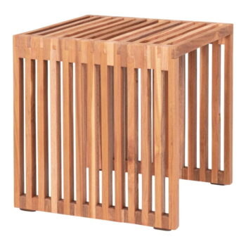 Odkladací stolík z teakového dreva 40x40 cm Pego – House Nordic - Image 2
