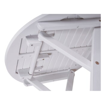 Okrúhly záhradný odkladací stolík z eukalyptového dreva ø 50 cm Mesa – Garden Pleasure – Obrázok 3