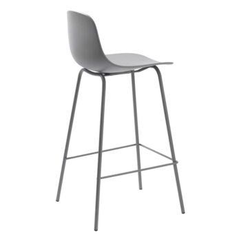 Sivá plastová barová stolička 92,5 cm Whitby – Unique Furniture – Obrázok 4