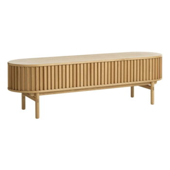 TV stolík v dekore duba v prírodnej farbe 160x48 cm Carno – Unique Furniture – Obrázok 2
