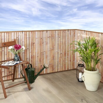 Svetlohnedá plastová balkónová zástena 500x85 cm – Maximex - Image 7