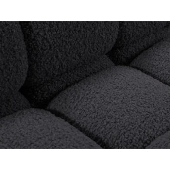 Antracitovosivá pohovka z textílie buklé 288 cm Bellis – Micadoni - Image 2